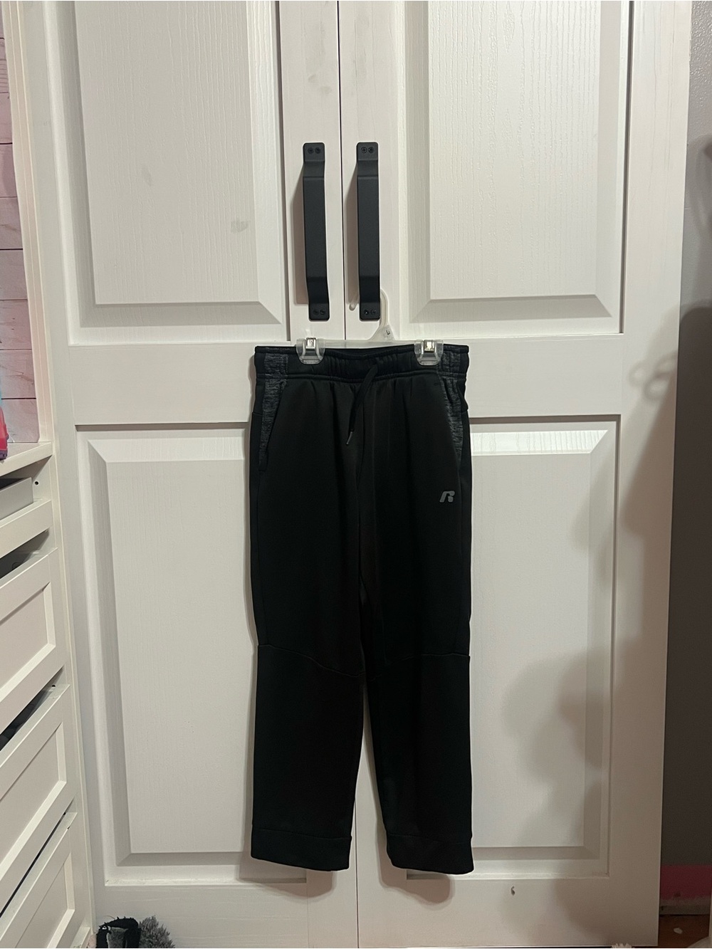 Russell Black Boy’s Jogger Sweatpants with Elastic Waist